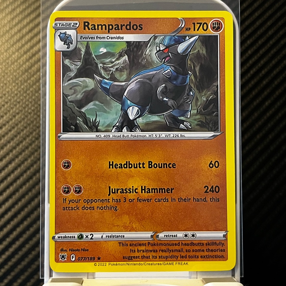 RAMPARDOS RARE SWSH10: ASTRAL RADIANCE 2022 POKEMON TCG #077/189